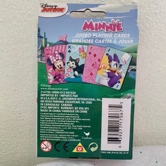 Disney’s Minnie Mouse & Friends Jumbo Playing Card - Picture 2 of 2